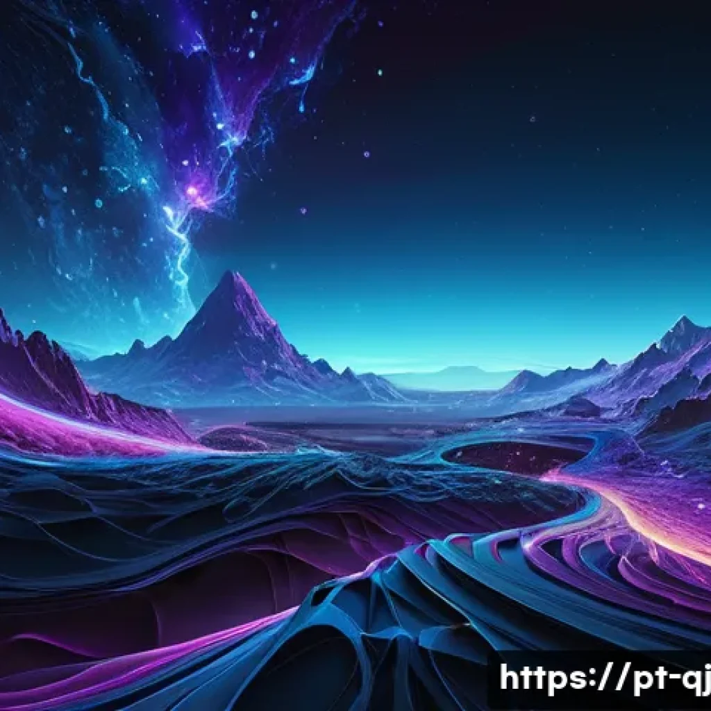 AI 이미지 생성의 과학적 접근 - **Prompt:** "A breathtaking abstract representation of Artificial Intelligence generating art. Flowi...